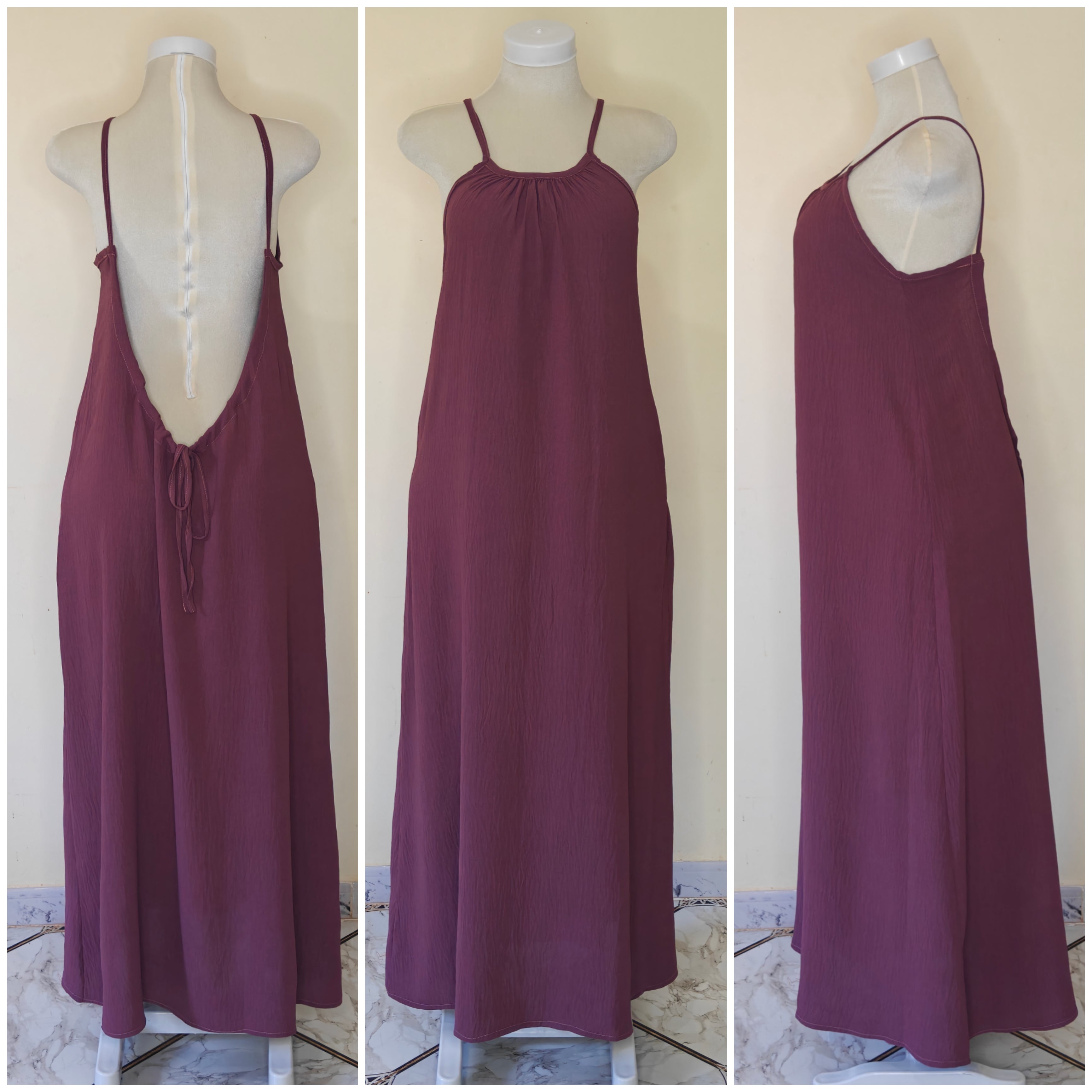 backless dress