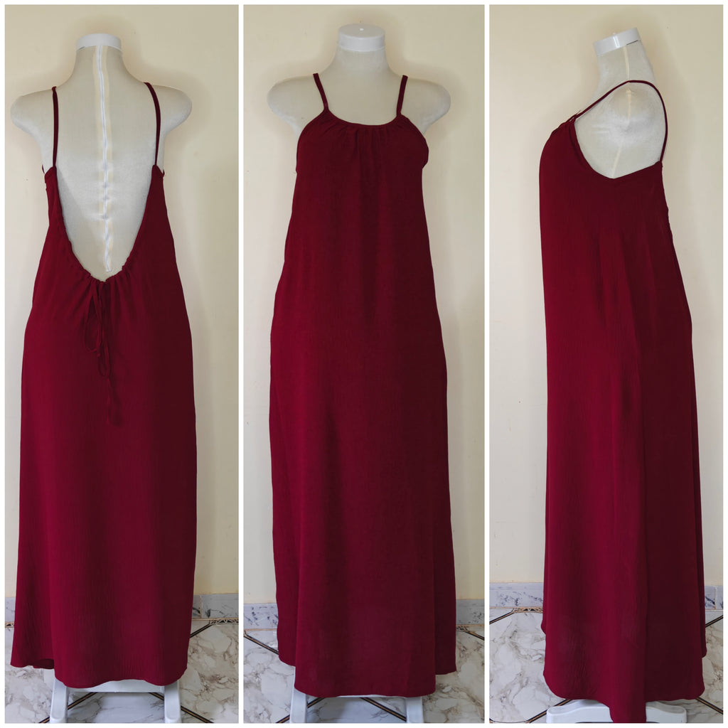 backless dress